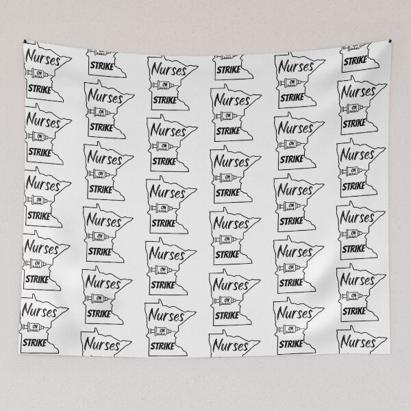Item preview, Nurses on Strike Minnesota State Outline T-shirt designed and sold by Nerdygirlteez.