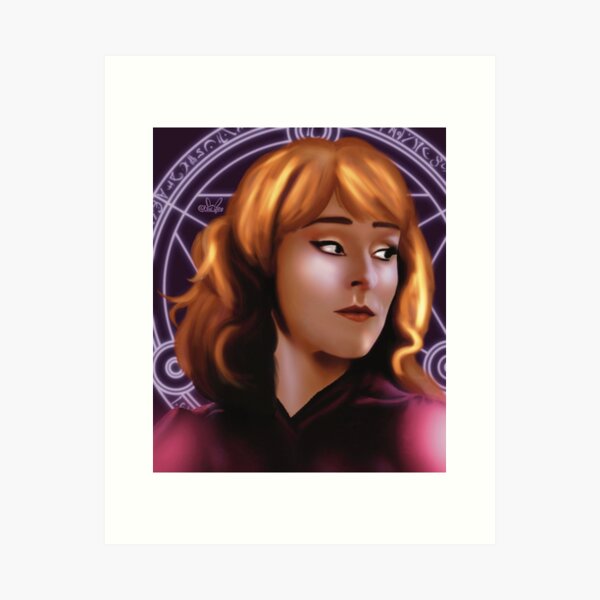 Rowena supernatural tv serie inspired Graphic/Illustration art prints and  posters by Goldenplanet Prints 