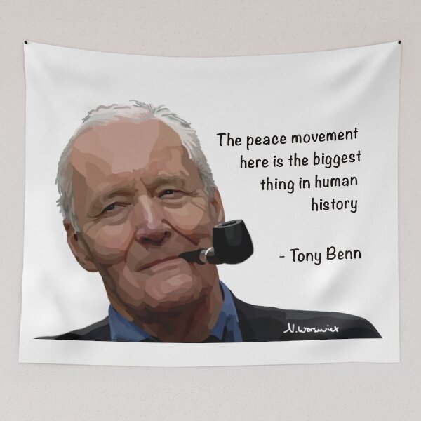 Item preview, Tony Benn - The peace movement here is the biggest thing in human history. designed and sold by Scat the cat.