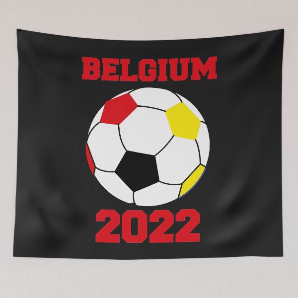 Item preview, Belgium Soccer Ball Flag 2022 - Belgian Football Lovers designed and sold by MGHdesign.