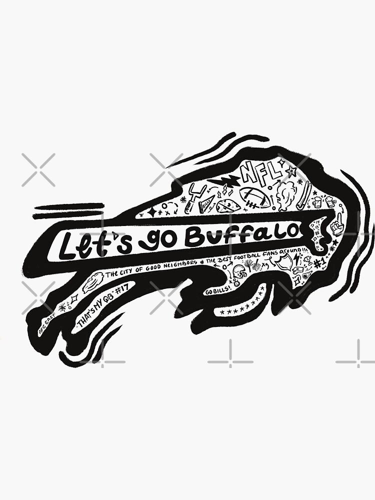 Vintage NFL Buffalo Bills football logo sticker decal