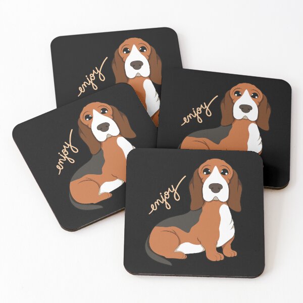 Aperçu de l'œuvre Chiots Basset Hound créée et vendue par The Love Quill.