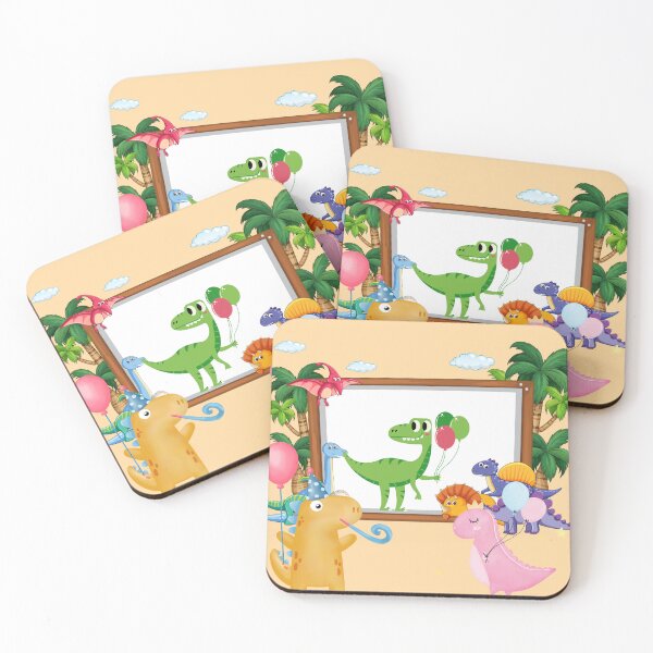 Item preview, Cute Dinosaurs Having A Party designed and sold by starfishstuff.
