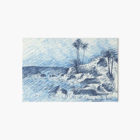 Laguna Beach Marker Sketch Art Board Print