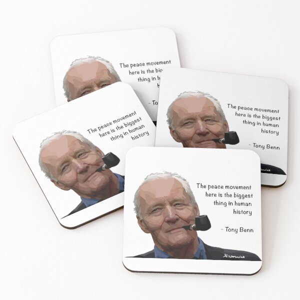 Item preview, Tony Benn - The peace movement here is the biggest thing in human history. designed and sold by Scat the cat.