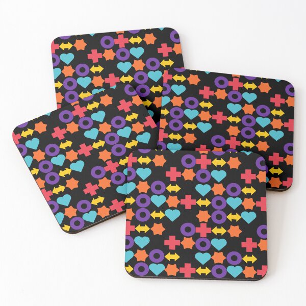 Item preview, Colorful shapes - heart arrows star designed and sold by EvergreenWhimsy.