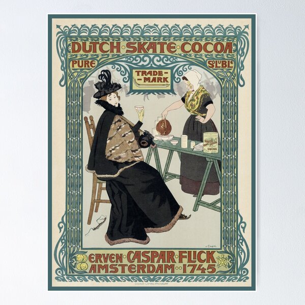 Artikelvorschau, Vintages Schokoladen-Amsterdam-Plakat entworfen und verkauft von LP.