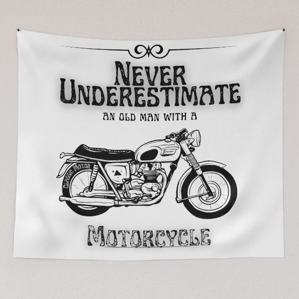 Item preview, Never Underestimate An Old Man With A Motorcycle / Motorcycle / Motocycler /Old Man designed and sold by Alexa5454.