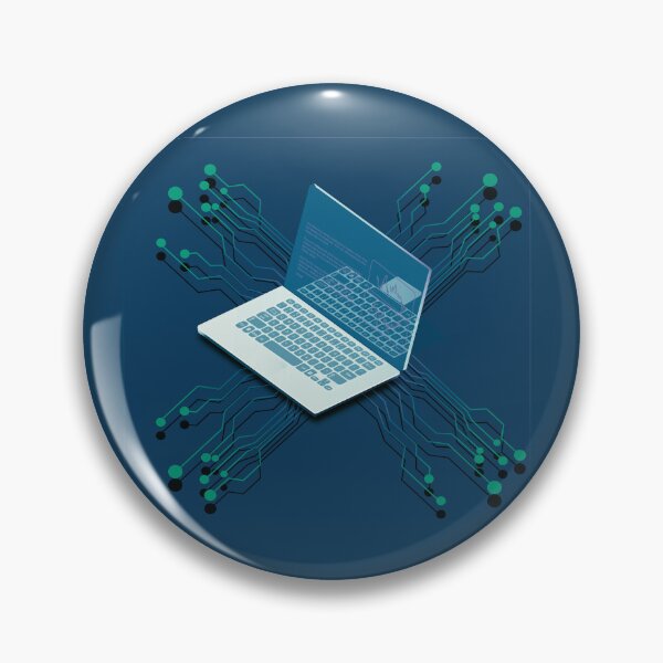 Notebook Isometric Vector Desktop With Open Laptop Pin Button Designed ...