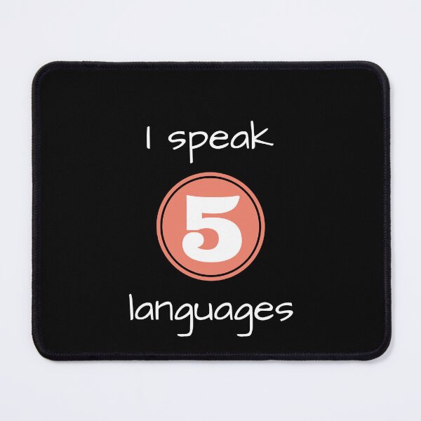 Item preview, I speak 5 languages designed and sold by creative4house.
