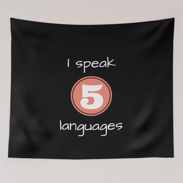 Item preview, I speak 5 languages designed and sold by creative4house.
