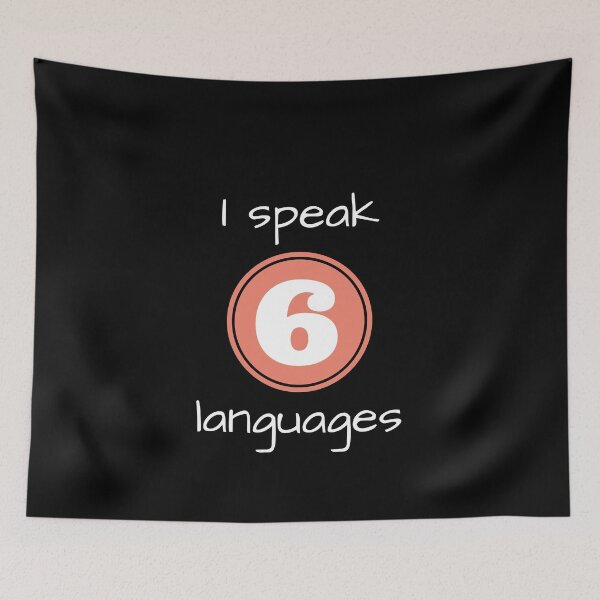 Item preview, I speak 6 languages designed and sold by creative4house.