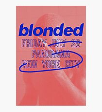 Frank Ocean - Blonded Live at Panorama New York City 2017 Photographic Print