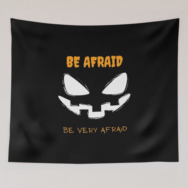 Item preview, Halloween Be Afraid Pumpkin Face designed and sold by Susan Link.