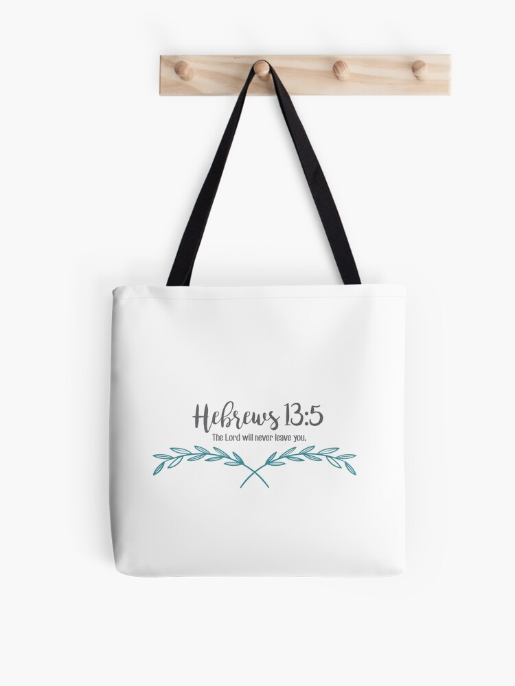 Hebrews Verse Tote Bag Hebrews Verse Tote Bag