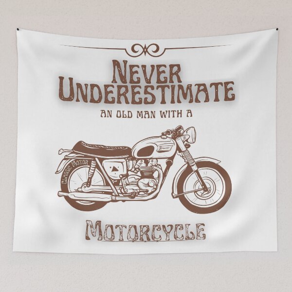 Item preview, Never Underestimate An Old Man With A Motorcycle / Motorcycle / Motocycler /Old Man designed and sold by Alexa5454.