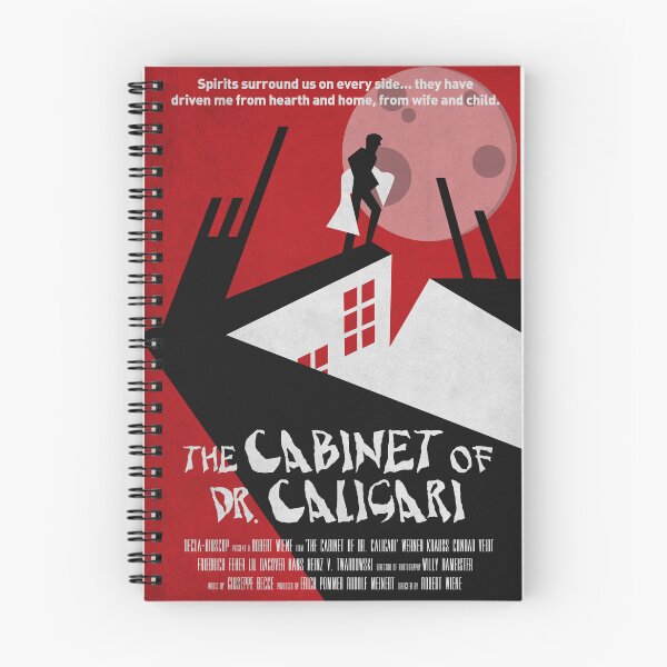 Item preview, The Cabinet of Doctor Caligari by Robert Wiene, 1920. Silent horror German expressionism minimalist Alternative Movie Art Quote designed and sold by cinemadnesshirt.