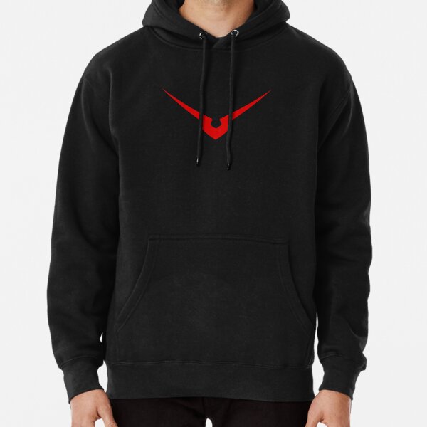 black nike hoodie with orange square