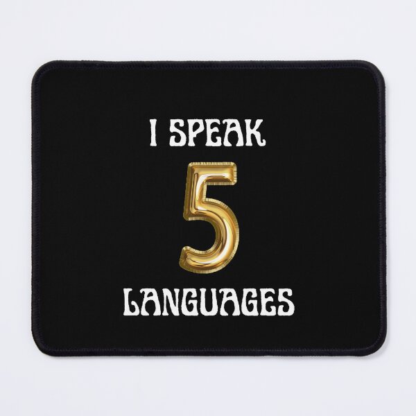 Item preview, I speak 5 languages - International translation day designed and sold by creative4house.