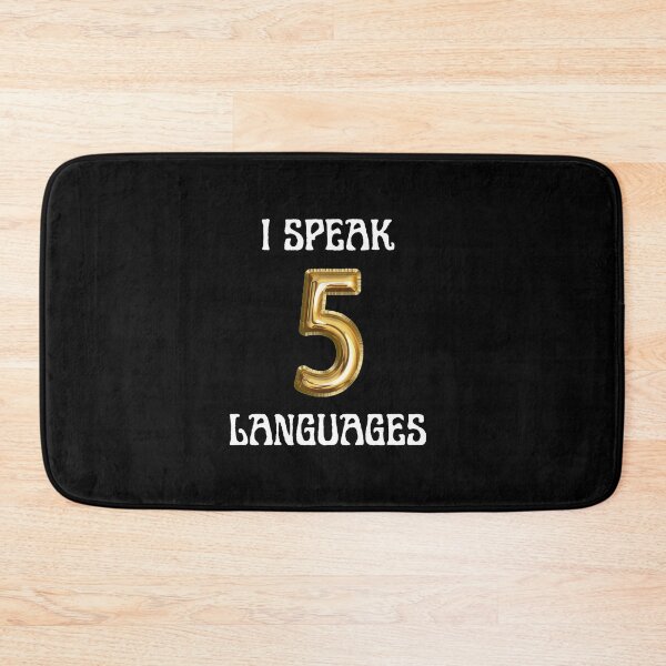 Item preview, I speak 5 languages - International translation day designed and sold by creative4house.