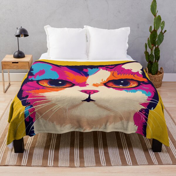 Item preview, Pop art style Munchkin Cat Print designed and sold by ThePurpleMelon.