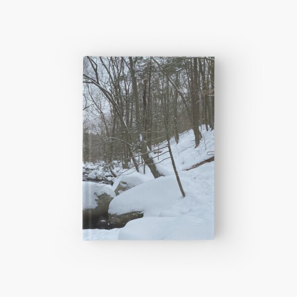 Enjoying The Crisp Winter Air During Christmas - Luzconfe Winter Photograph Hardcover Journal