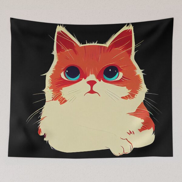 Item preview, Pop Art Munchkin Cat Illustration designed and sold by ThePurpleMelon.