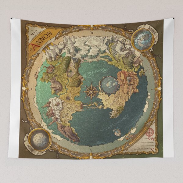 Item preview, World map of Annon designed and sold by dharmablues.