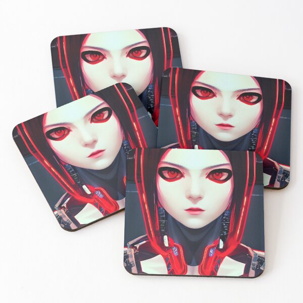 Item preview, Red Cyborg Woman designed and sold by HellsBrew.