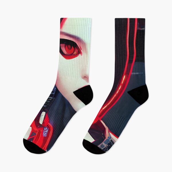 Item preview, Red Cyborg Woman designed and sold by HellsBrew.