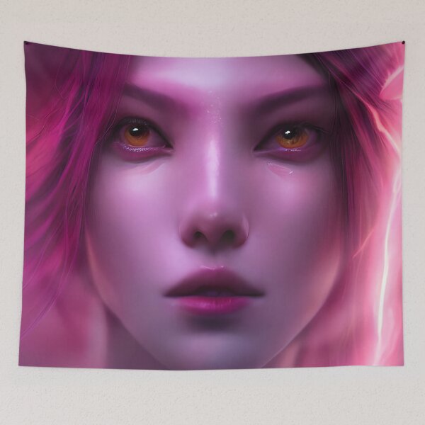 Item preview, Pink Face Portrait designed and sold by HellsBrew.