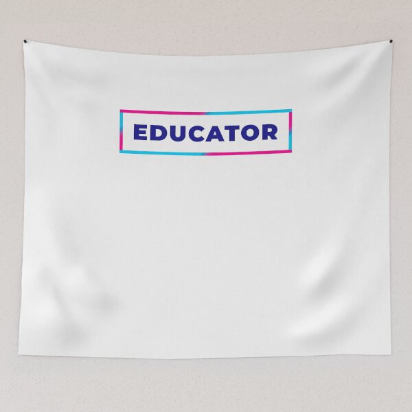 Item preview, Educator retro colorful frame designed and sold by SVPOD.