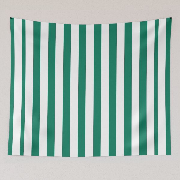 Item preview, Green and White Vertical Striped designed and sold by Rami Khalifah.