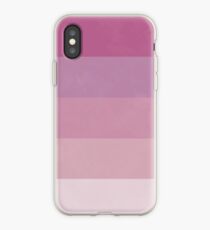 Lilac striped iPhone Case