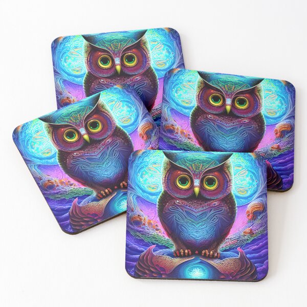 Item preview, Psychedelic Owl designed and sold by HellsBrew.