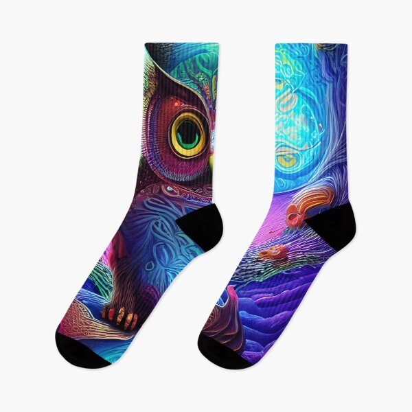Item preview, Psychedelic Owl designed and sold by HellsBrew.