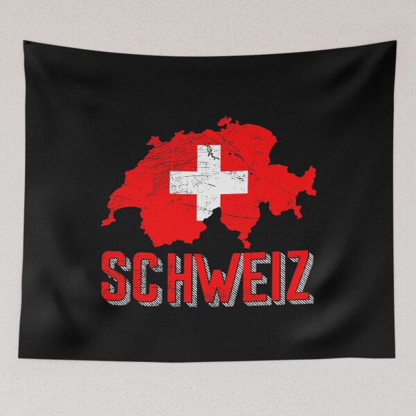Artikelvorschau, Schweiz Flagge Landkarte entworfen und verkauft von Mila1946.