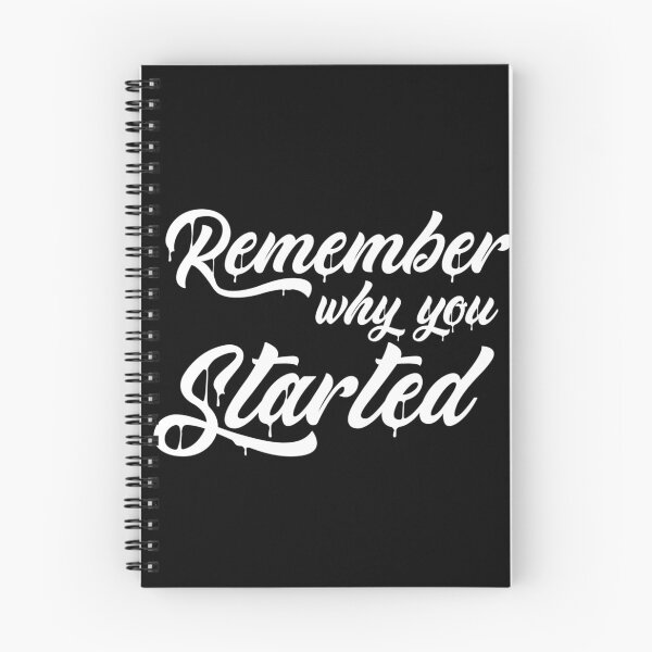 Item preview, Remember Why You Started Motivational Inspirational Quote designed and sold by Tema EL.