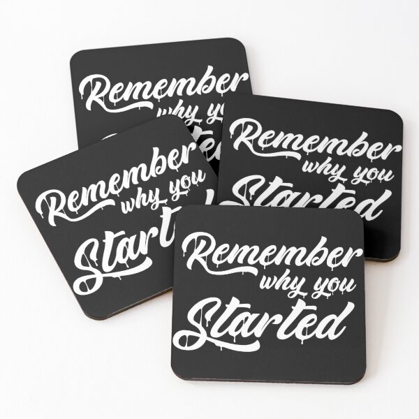 Item preview, Remember Why You Started Motivational Inspirational Quote designed and sold by Tema EL.
