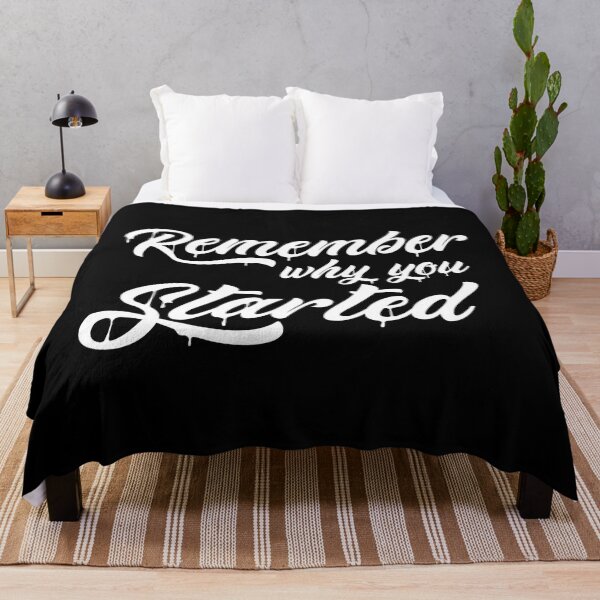 Item preview, Remember Why You Started Motivational Inspirational Quote designed and sold by Tema EL.