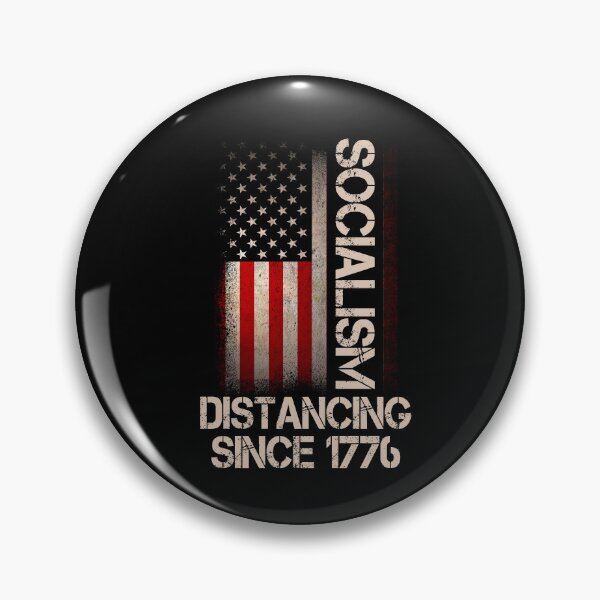 Item preview, Socialism Distancing Since 1776 Funny Anti Socialism designed and sold by Simeon	 Dorelus.