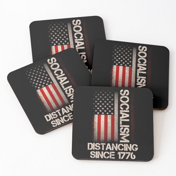 Item preview, Socialism Distancing Since 1776 Funny Anti Socialism designed and sold by Simeon	 Dorelus.
