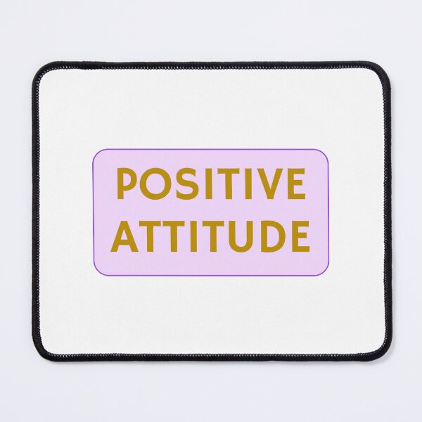 Item preview, POSITIVE ATTITUDE pink and gold designed and sold by Inspirationmotivation.