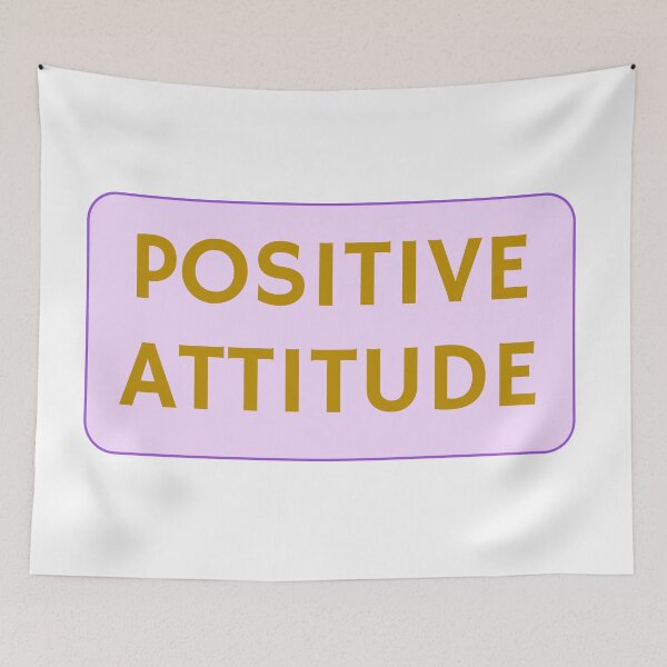 Item preview, POSITIVE ATTITUDE pink and gold designed and sold by Inspirationmotivation.