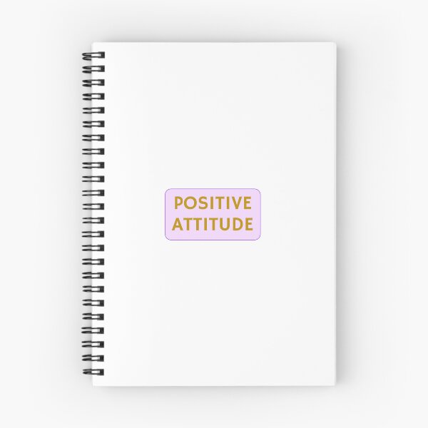 Item preview, POSITIVE ATTITUDE pink and gold designed and sold by Inspirationmotivation.