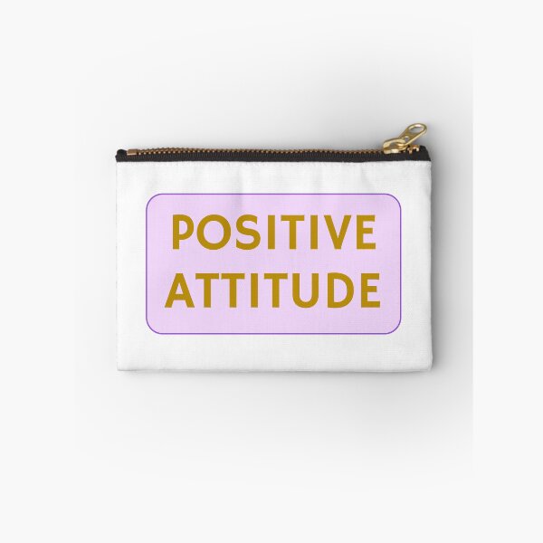 Item preview, POSITIVE ATTITUDE pink and gold designed and sold by Inspirationmotivation.