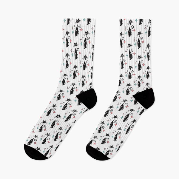 Item preview, Trippy Black Kitty with white background designed and sold by FlippinTurtles.