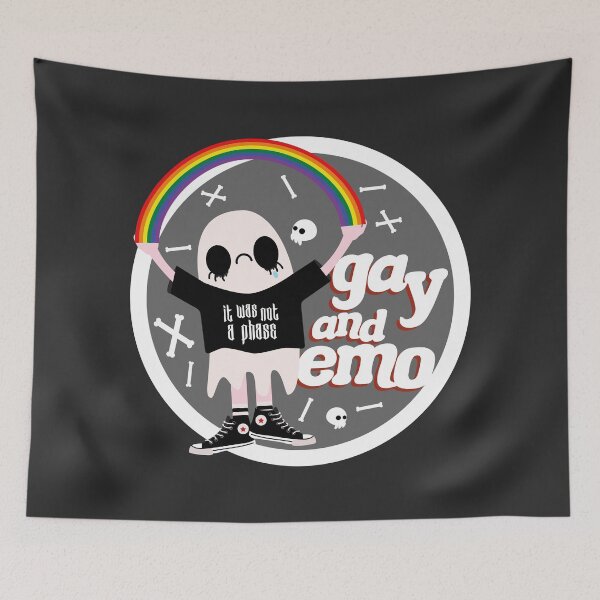Item preview, Gay and Emo Badge designed and sold by racharanha.