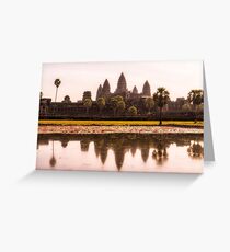 Angkor Wat reflections Greeting Card