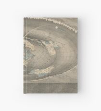 Flat Earth Map Hardcover Journal